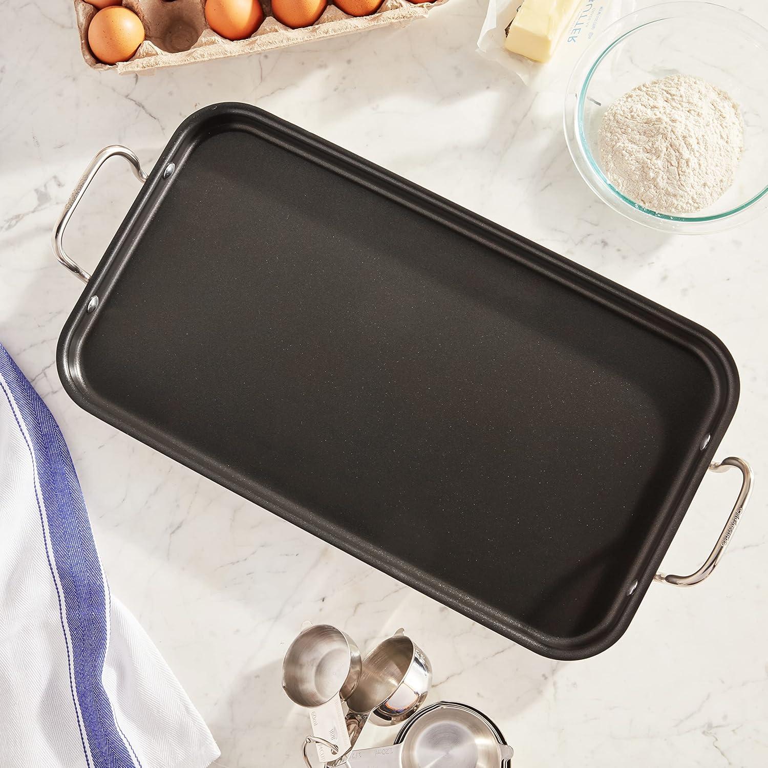 imageCuisinart Griddle Skillet Nonstick Double Burner 10x18Inch MCP4525NSP1