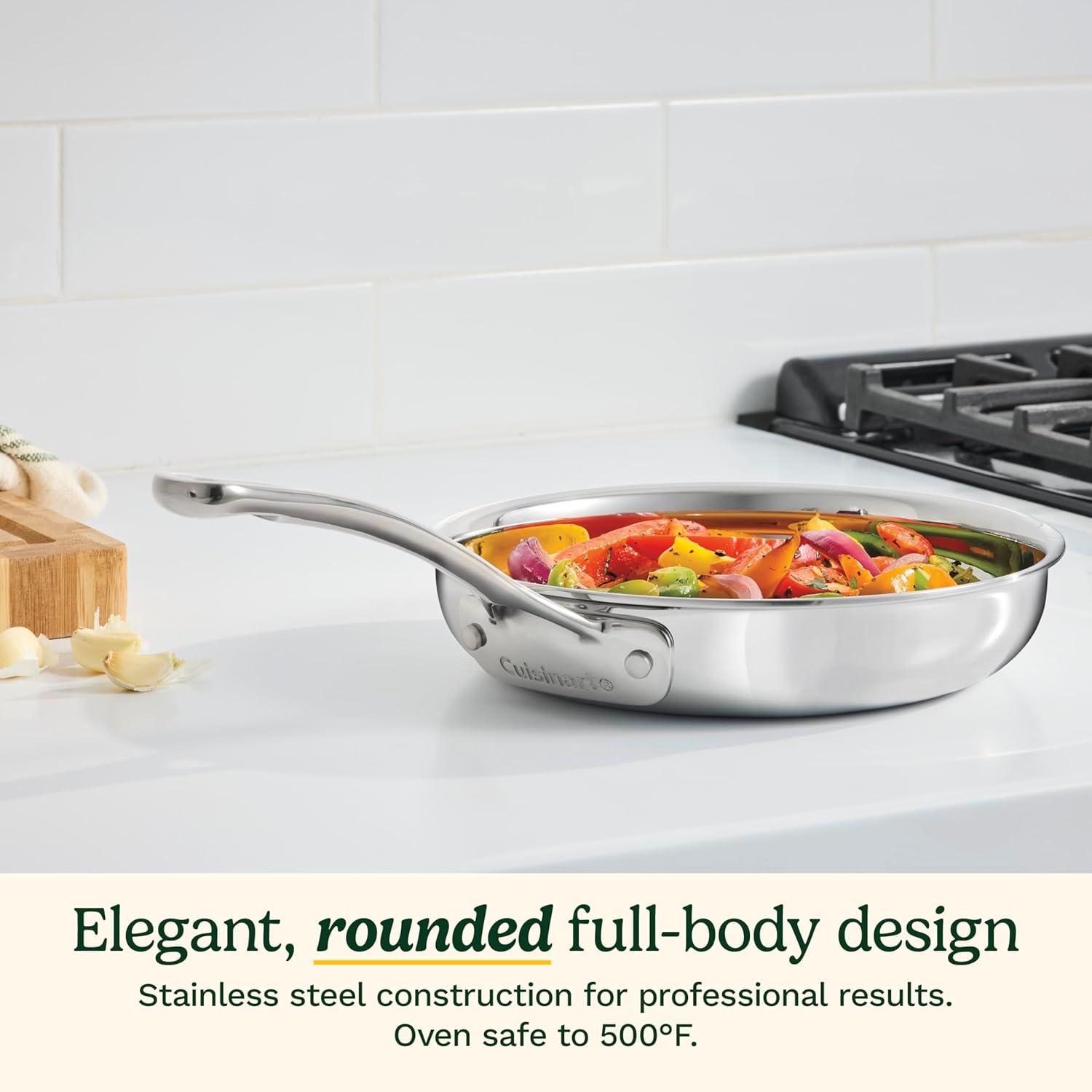 imageCuisinart PureClad TriplePly 8 Stainless Steel Skillet PCT2220