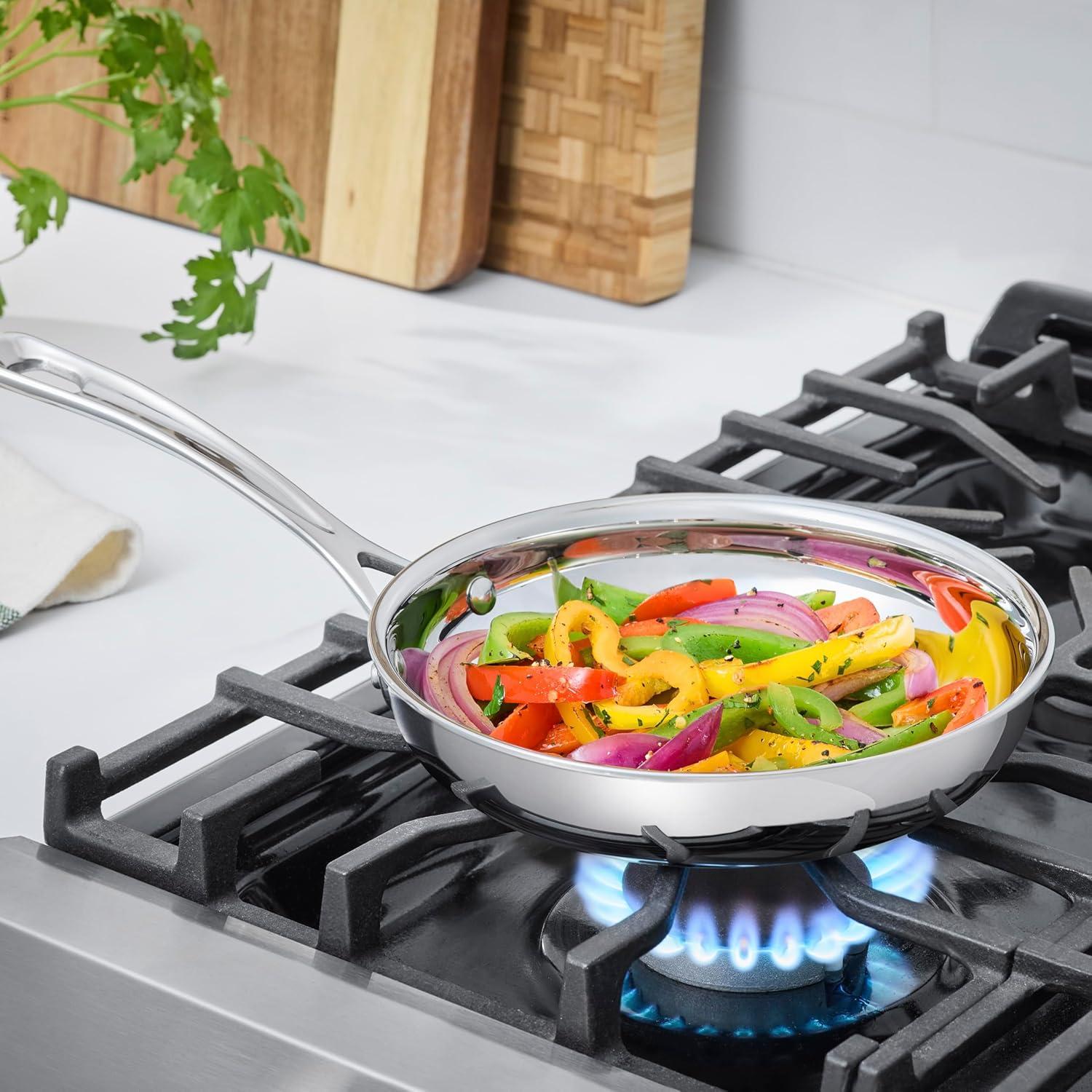 imageCuisinart PureClad TriplePly 8 Stainless Steel Skillet PCT2220