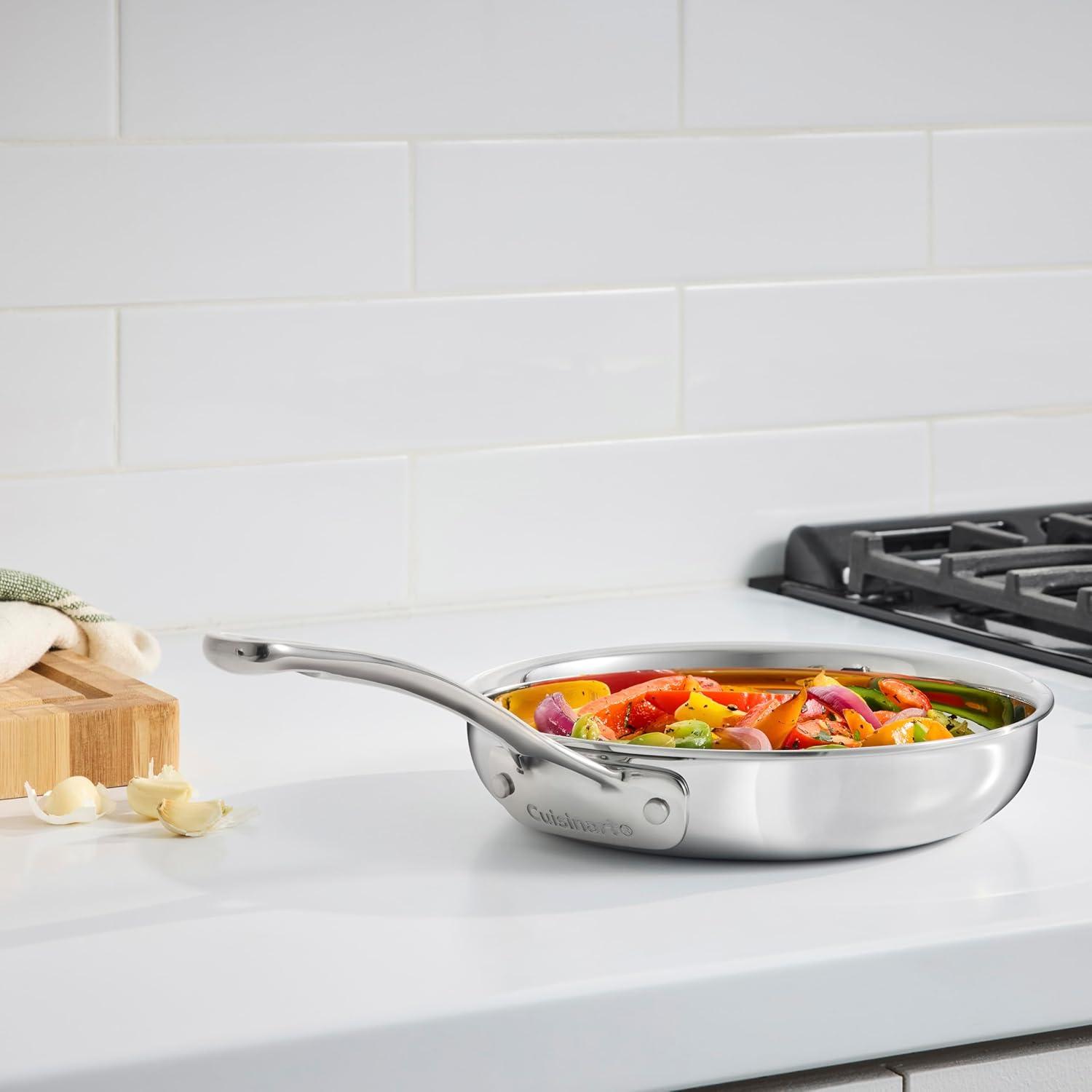 imageCuisinart PureClad TriplePly 8 Stainless Steel Skillet PCT2220