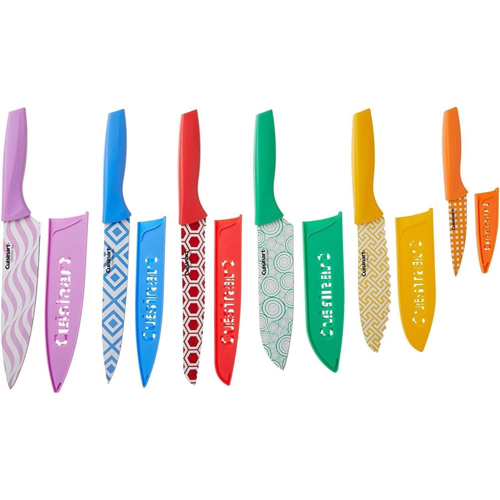 imageCuisinart C5512PR2 Advantage Color Collection 12Piece Printed Color Cutlery Set Multicolor8