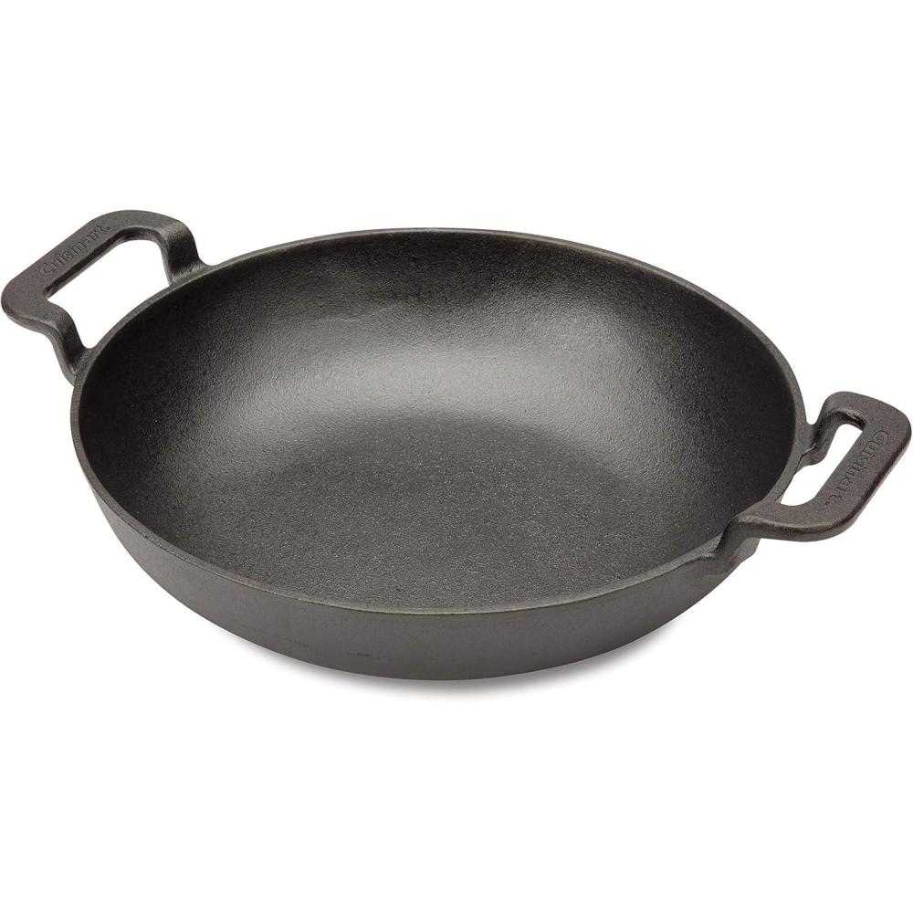 imageCuisinart CCW800 Preseasoned Cast Iron Grilling Wok 10Preseasoned Cast Iron Grilling Wok 10