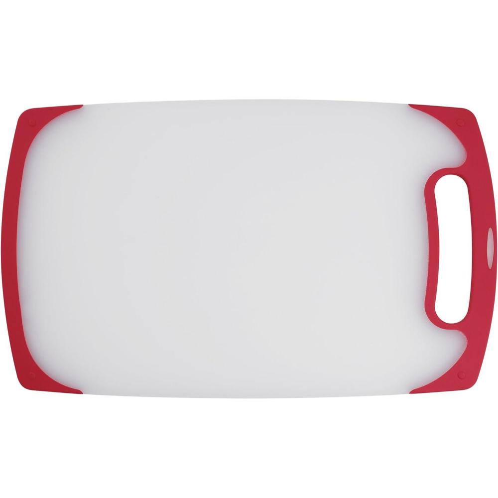 imageCuisinart CPB15SR 15 SemiTransparent Board with Red Trim White