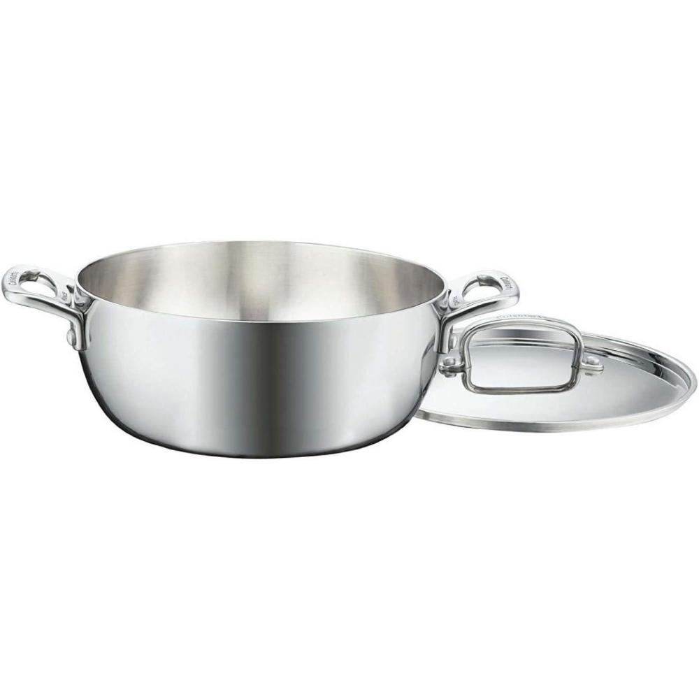 imageCuisinart French Classic TriPly Stainless 3Piece Saucepan and Double Boiler Set45 Quarts