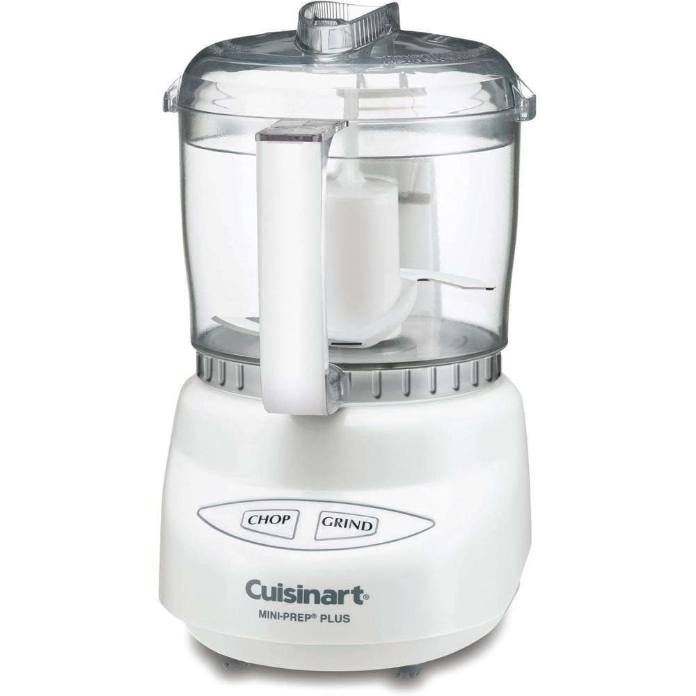 imageCuisinart MiniPrep Plus Food Processor 24Ounce Mini Food Processor to Chop Herbs Vegetables and Hard Cheese 24Ounce Work Bowl Reversible Stainless Steel Blade DLC2ABC Brushed ChromeWhite