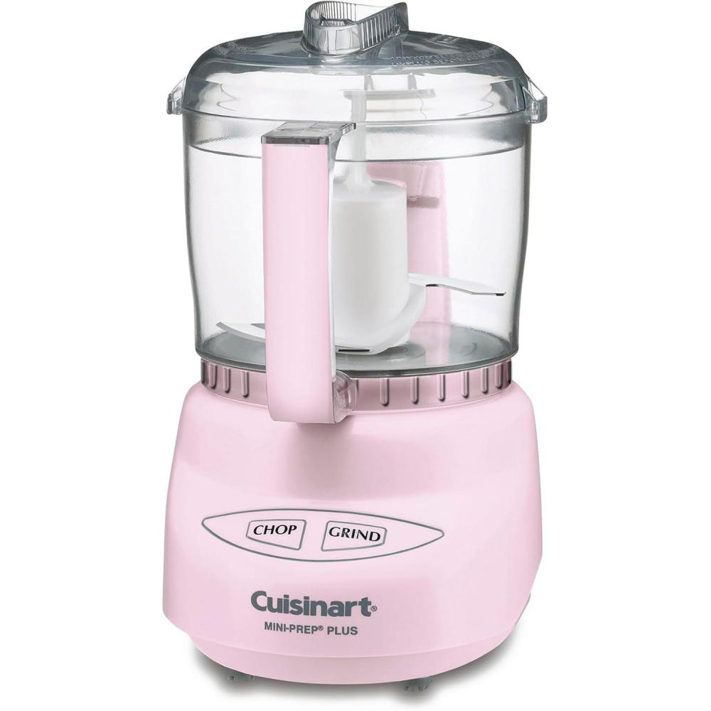 imageCuisinart MiniPrep Plus Food Processor 24Ounce Mini Food Processor to Chop Herbs Vegetables and Hard Cheese 24Ounce Work Bowl Reversible Stainless Steel Blade DLC2ABC Brushed ChromePink