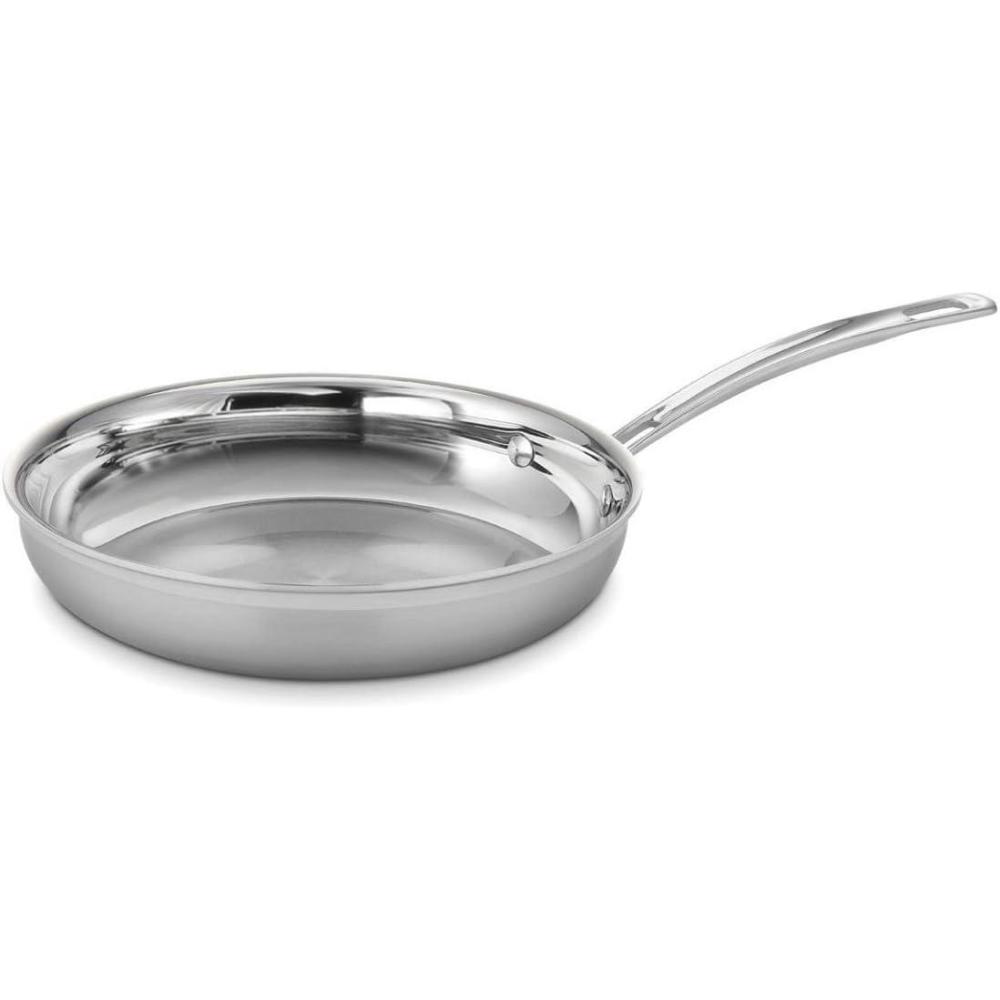 imageCuisinart MultiClad Pro 12 wHelper Handle Skillet Inch Stainless Steel10Inch