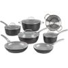 imageCuisinart 11Pc Color Impressions Ceramic Nonstick Set 58S11BK
