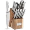 imageCuisinart 15pc German Stainless Steel Hollow Handle Cutlery Block Set wAcacia Block