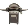 imageCuisinart 360 Griddle Outdoor Cooking Center 22 Round Flat Top Grill with Stainless Steel Vented Lid Folding Prep Table 30000 BTU Burners Grease Management Gas Grill Perfect for BBQ Cookouts360 XL Griddle Cooking Station