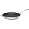 imageCuisinart French Classic TriPly Stainless 12Inch Nonstick Skillet with Helper HandleSilver