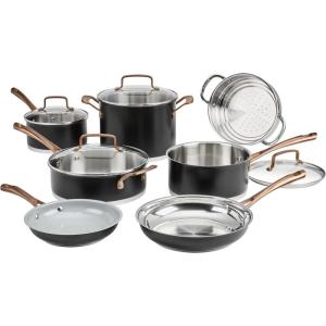 Cuisinart 11-Piece Matte Black Elegance Cookware Set