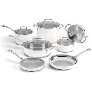 Cuisinart 11-Piece Stainless Steel Set, Thyme, MT89G-11(White)