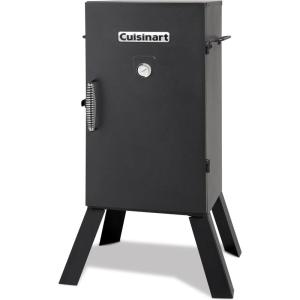 Cuisinart 30″ Electric Smoker, 3 Adjustable Racks, Large Capacity BBQ Meat Smoker, Water & Wood Trays for Smoked Meat, Brisket, Salmon & Jerky, Adjustable Temperature Control