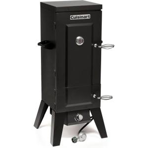 Cuisinart 36” Vertical Propane Smoker, 4 Removable Racks, Spacious BBQ Smoker with Wood and Water Trays, 15,000 BTU Heat for Smoked Meat, Brisket, Jerky, Fish, Perfect for Tailgates, Backyard, Camping