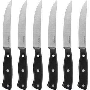 Cuisinart C77TR-S6SK Triple Rivet Collection 6-Piece Steak Knife Set,Black