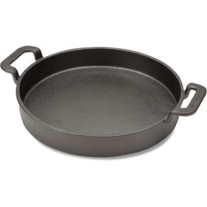 Cuisinart CCW-800, Pre-seasoned Cast Iron Grilling Wok, 10″(Pre-Seasoned Cast Iron Griddle Pan  10″)