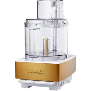 Cuisinart Cup Pro Custom 11 Food Processor With 625 Watt Motor And Extra Large Feed Tube allows For Whole Fruit And Vegetables, Additional Accessories Included For Even More Versatility, White(White/Gold)