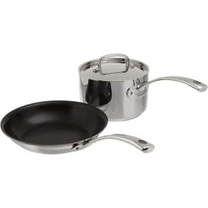 Cuisinart French Classic Tri-Ply Stainless 3-Piece Saucepan and Double Boiler Set(2-Piece)