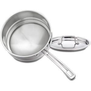 Cuisinart MCP111-20N MultiClad Pro Stainless Skillet, 20-cm, Universal Double Boiler w/Cover