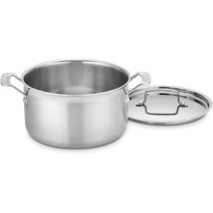 Cuisinart MCP44-24N MultiClad Pro 6-Quart Skillet, Saucepot w/Cover(6 Quarts)