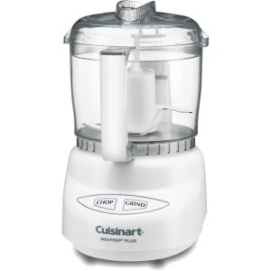 Cuisinart Mini-Prep Plus Food Processor, 24-Ounce Mini Food Processor to Chop Herbs, Vegetables, and Hard Cheese, 24-Ounce Work Bowl, Reversible Stainless Steel Blade, DLC-2ABC, Brushed Chrome(White)