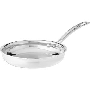 Cuisinart MultiClad Pro 12″ w/Helper Handle Skillet, Inch, Stainless Steel(8-Inch)