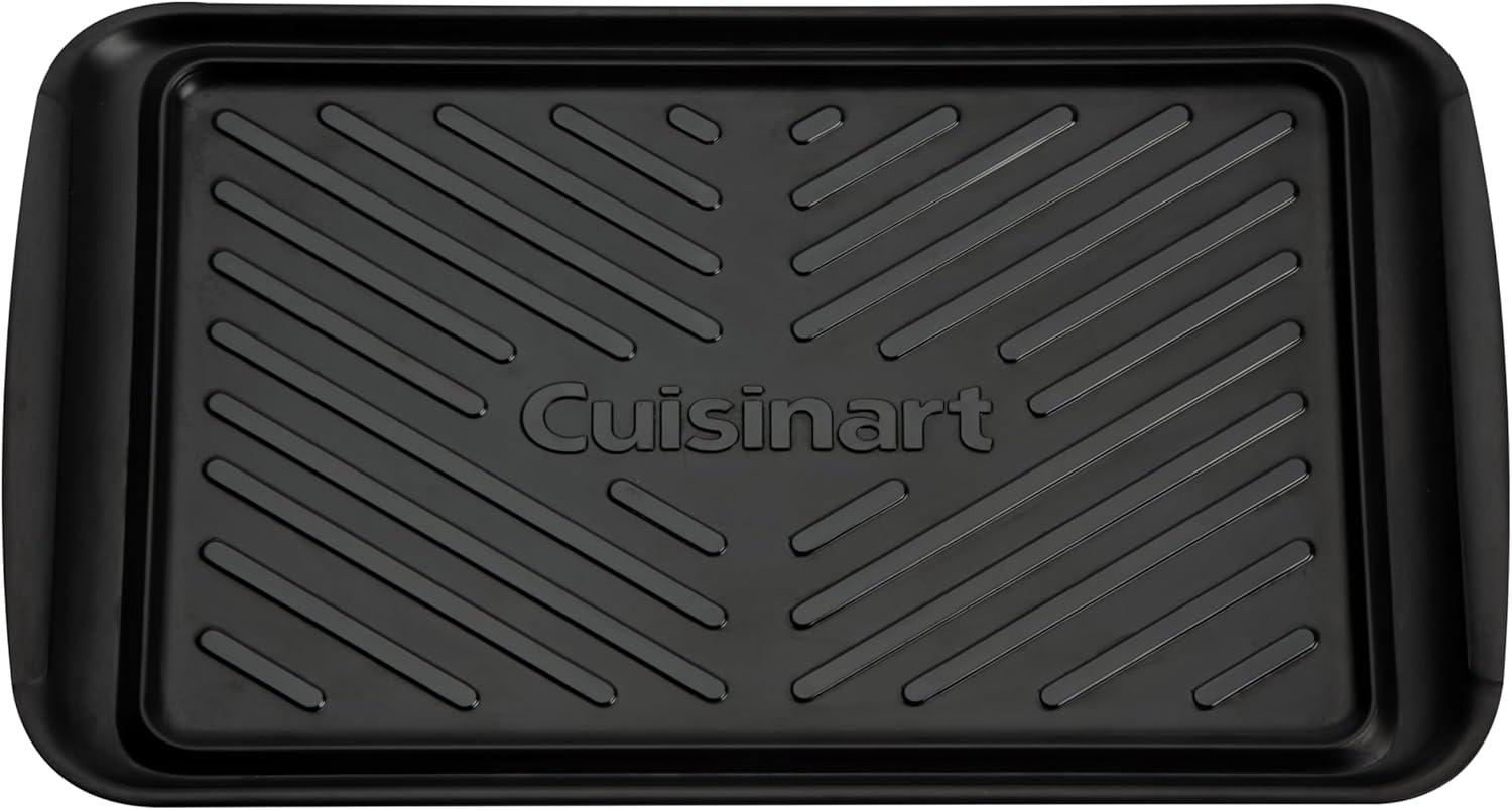 imageCuisinart Grilling Prep amp Serve Trays 17x105 inch BBQ Tray Safe for Food Handling 2 Dishwasher Safe Nesting Trays Black amp Red Perfect Grilling Accessories for Cooked amp Raw Meat Fits 6 BurgersMedium 17 x 105 Pack of 6
