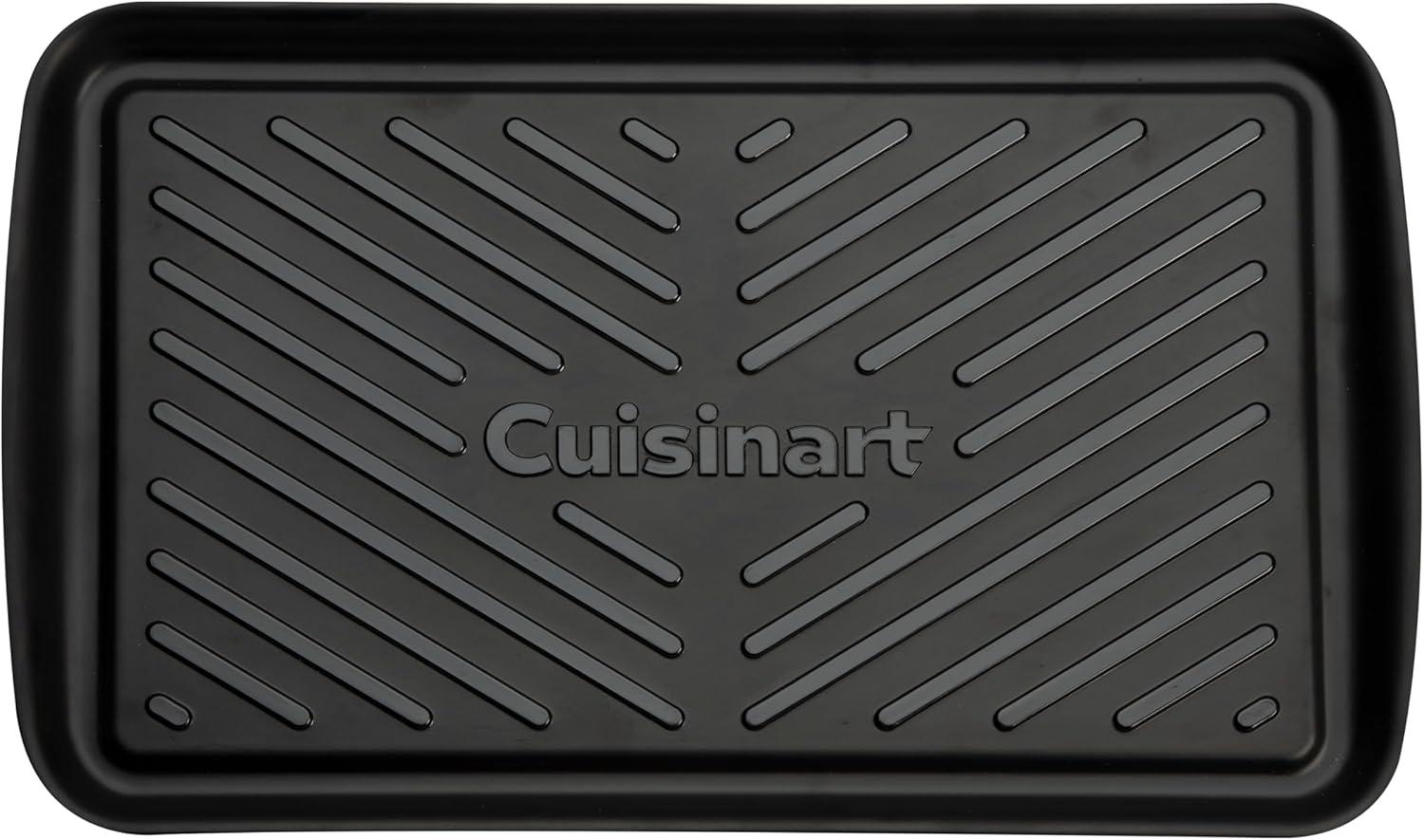 imageCuisinart Grilling Prep amp Serve Trays 17x105 inch BBQ Tray Safe for Food Handling 2 Dishwasher Safe Nesting Trays Black amp Red Perfect Grilling Accessories for Cooked amp Raw Meat Fits 6 BurgersMedium 17 x 105