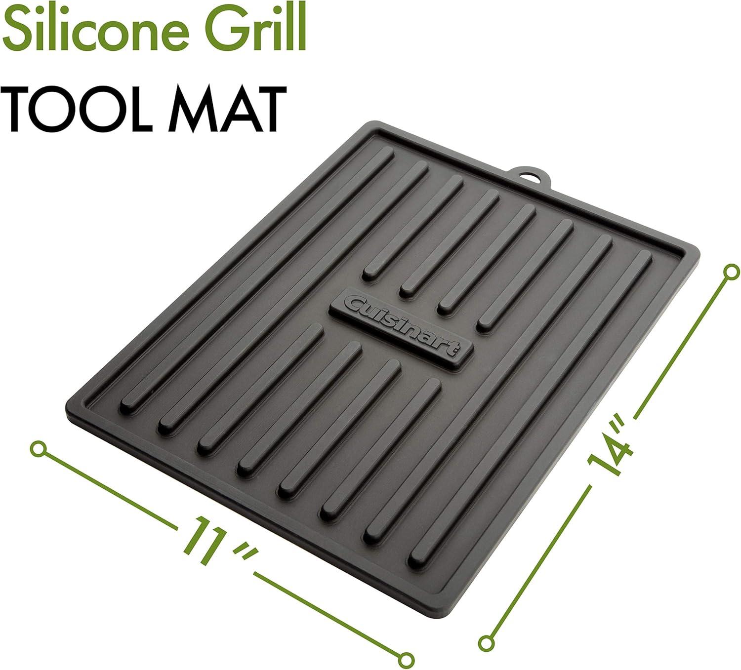 imageCuisinart CTM820 Silicone Grill Tool Mat 11 x 14 Black