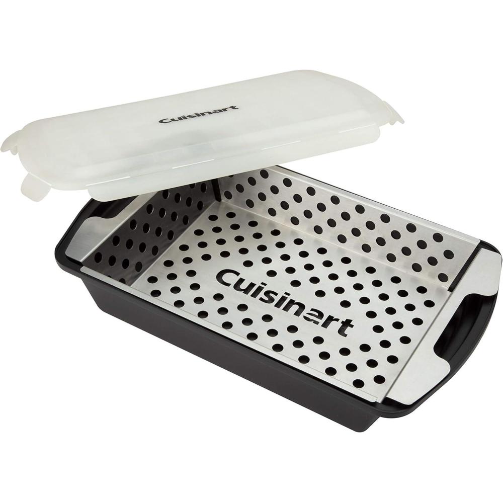 imageCuisinart CMT200 Marinade and Grilling Basket Set Stainless Steel