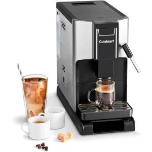 Cuisinart Espresso Bar Fully Automatic Espresso Machine, Makes Hot or Cold Cafe-Quality Cappuccino, Lattes, Americanos and Cold Extracted Espresso, Steam/Frothing Wand for Milk-Based Drinks, EM-550