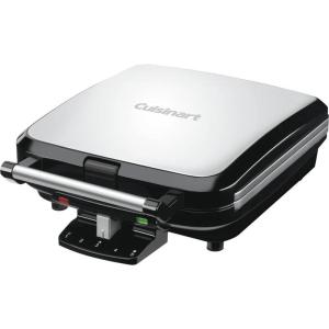 Cuisinart 4-Slice Belgian Waffle Maker, Stainless Steel/Black, WAF-150P1(Square Classic)