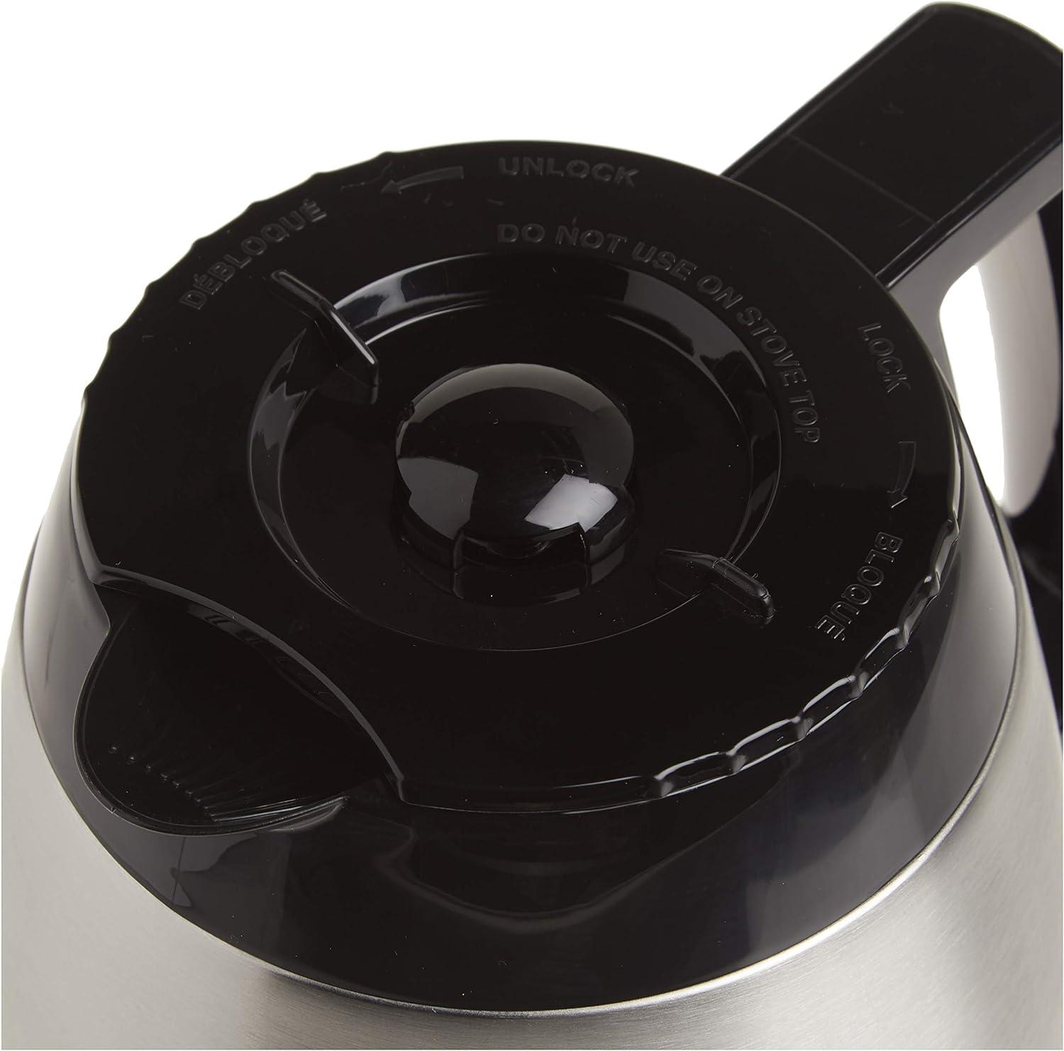 imageCuisinart DCG600RC 10Cup Replacement Thermal Carafe with Lid Compatible with Cuisinart Coffeemakers Stainless SteelCarafe