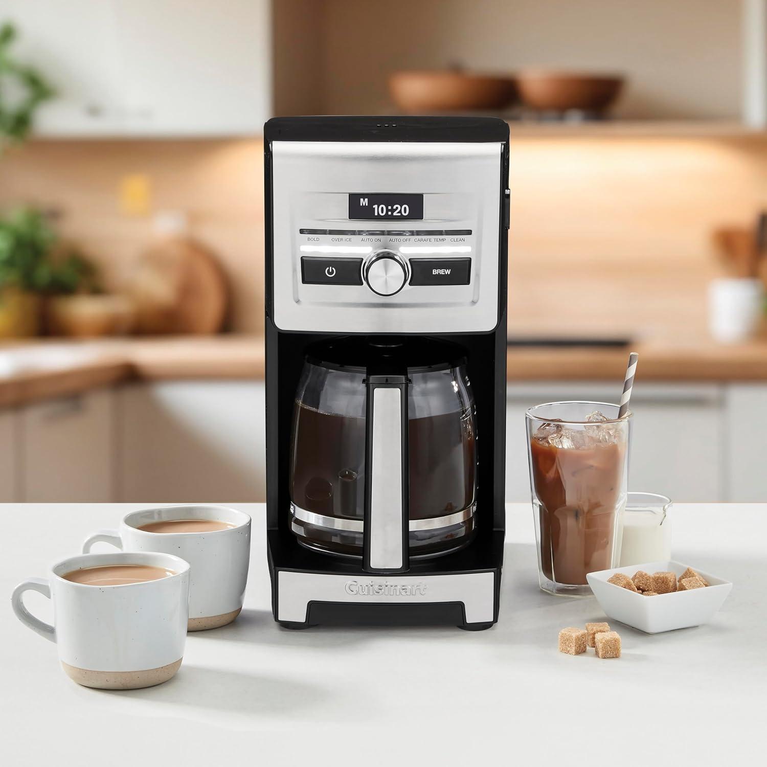 imageCuisinart Personal Brew 12Cup Coffee Maker Automatic Coffee Machine Programmable Coffee Maker for Home Brewing Convenience with Adjustable Brew Strength Stainless SteelBlack DCC12