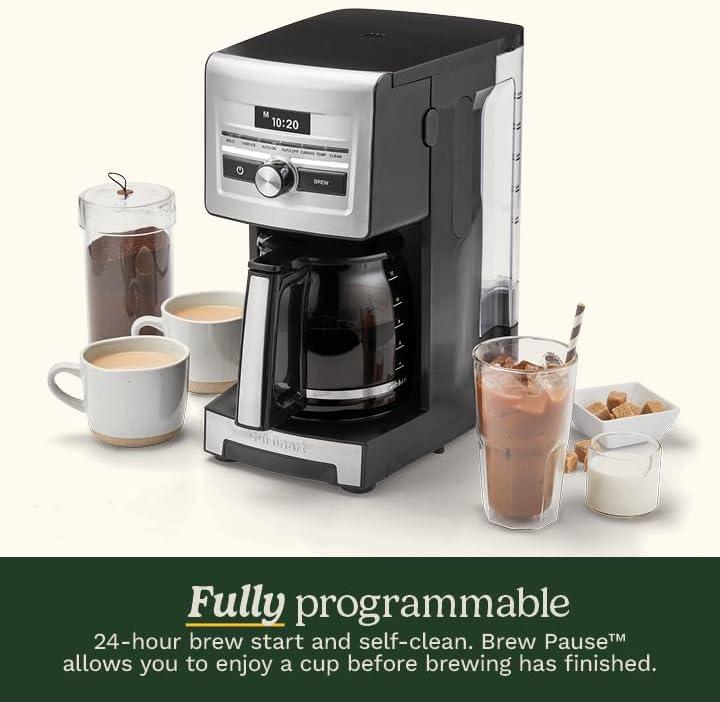 imageCuisinart Personal Brew 12Cup Coffee Maker Automatic Coffee Machine Programmable Coffee Maker for Home Brewing Convenience with Adjustable Brew Strength Stainless SteelBlack DCC12