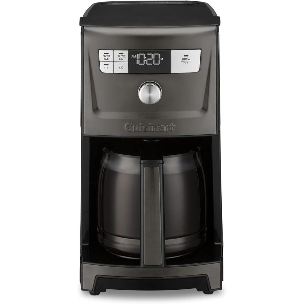 imageCuisinart Coffee Maker 14Cup PerfecTemp Programmable Coffee Machine Glass Carafe with 14 Cup Setting Brew Strength Control Brew Pause and Over Ice Function Black Stainless Steel DCC3500BKSBlack Stainless Steel