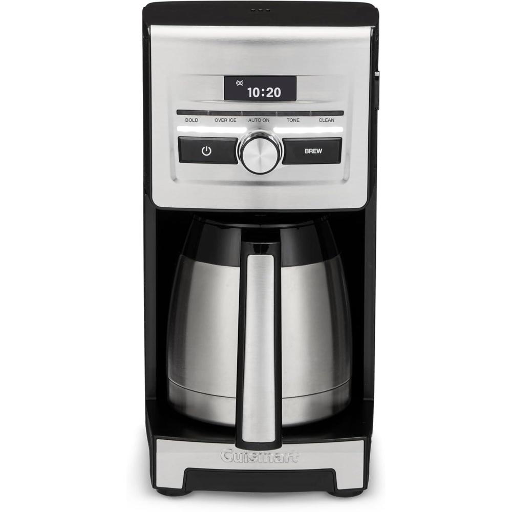 imageCuisinart Personal Brew 10Cup Thermal Coffee Maker Fully Automatic Programmable Coffee Machine with Hot or Over Ice Options Brew Strength Control 52 Ounce Removable Water Reservoir DCC10