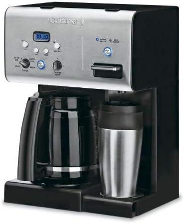imageCuisinart CHW16 12Cup Programmable Coffeemaker amp Hot Water System New BlackBlackStainless