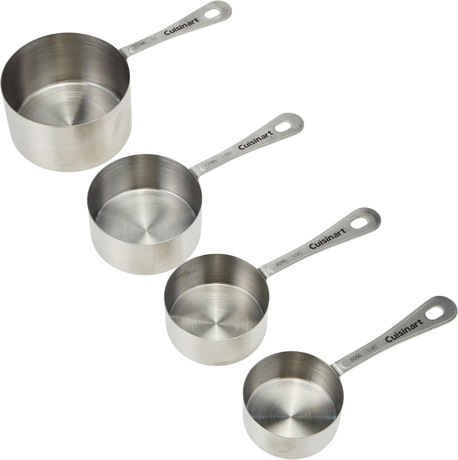 image:imageCuisinart Fondue Pot 3 Quart For Chocolate Cheese Broth Oil Stainless Steel CFO3SSP1 amp CTG00SMC Stainless Steel Measuring Cups Set of 4Silver